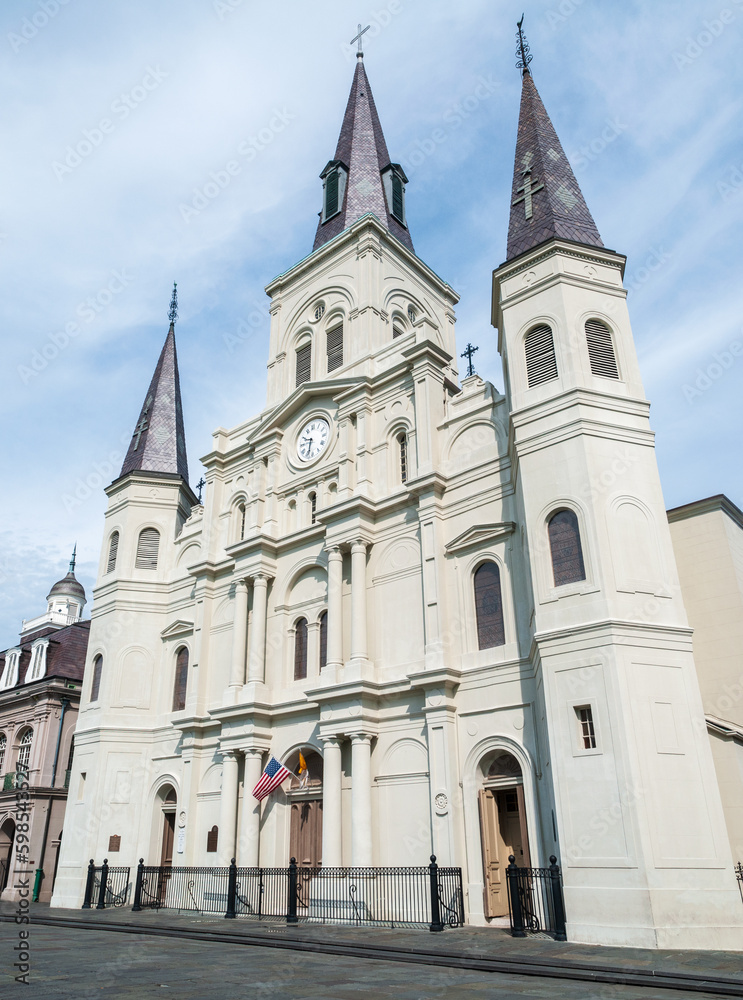 Summer Day at the Historic Jackson Square in Louisiana