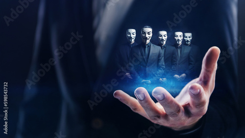 фотографія Shady business or financial crimes concept