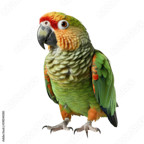 Fototapeta parrot isolated on white background