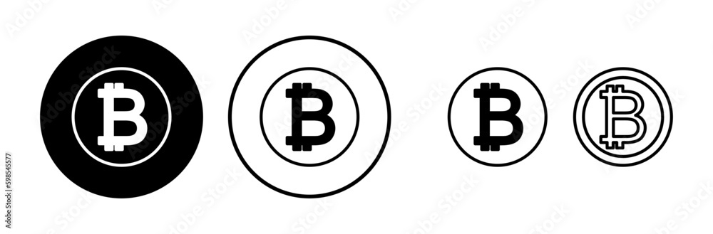 Bitcoin icon vector. payment symbol. Cryptocurrency logo. Bitcoin icon vector. payment symbol. Cryptocurrency logo.