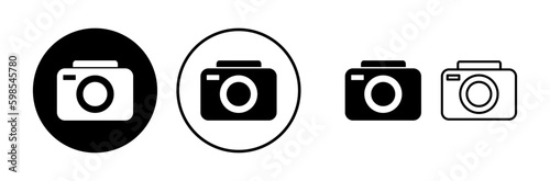 Camera Icon in trendy flat style isolated. Camera symbol web site design