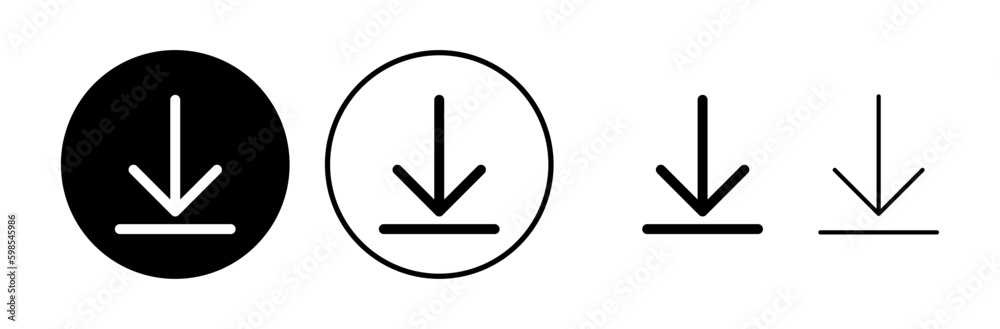 Download icon vector. Downloading vector icon Download icon vector. Downloading vector icon