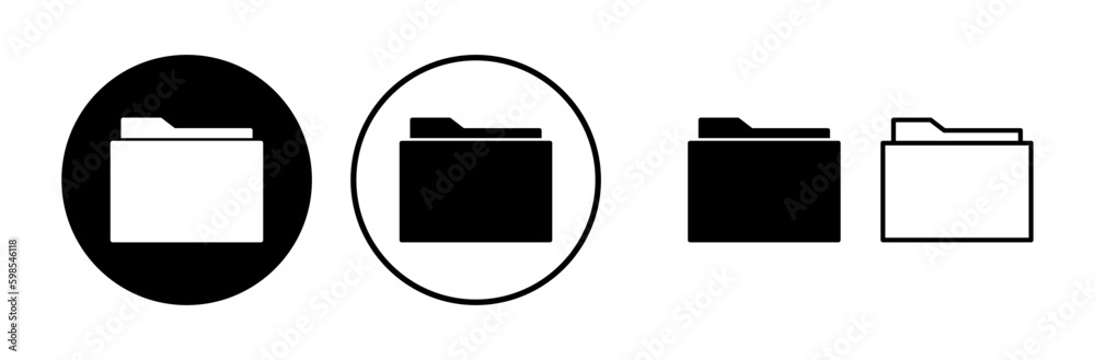 Folder icon vector. document folder icon Folder icon vector. document folder icon