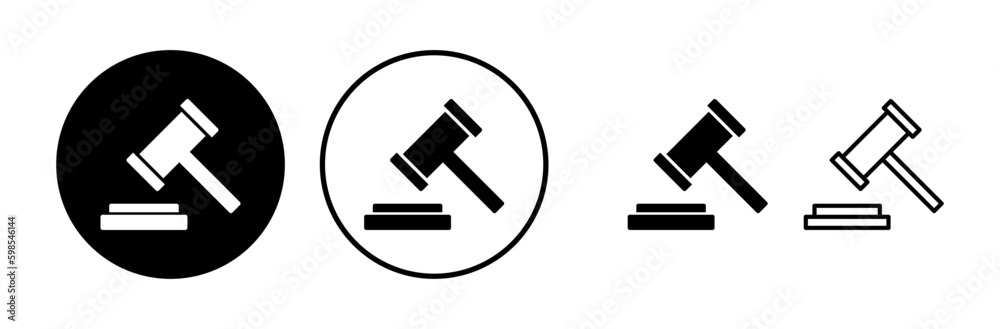 Gavel icon vector. judge gavel icon. auction hammer Gavel icon vector. judge gavel icon. auction hammer