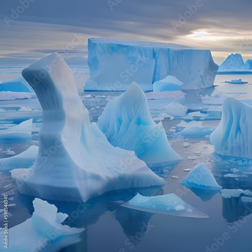 iceberg in polar regions © Michael