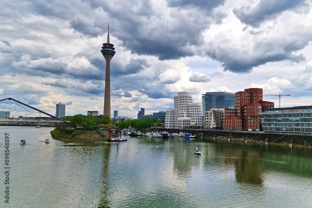 Fototapeta premium Medienhafen Düsseldorf