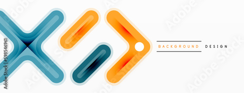 Minimal geometric background cross line. Design for wallpaper, banner, background, landing page, wall art, invitation, prints, posters