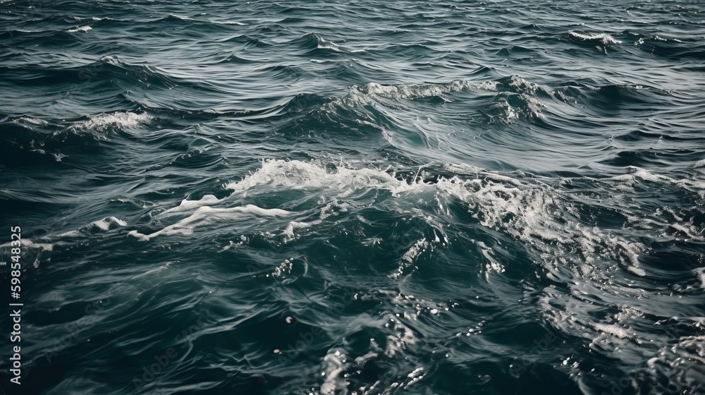 Fototapeta premium especially point by point photo ocean water. Creative resource, AI Generated