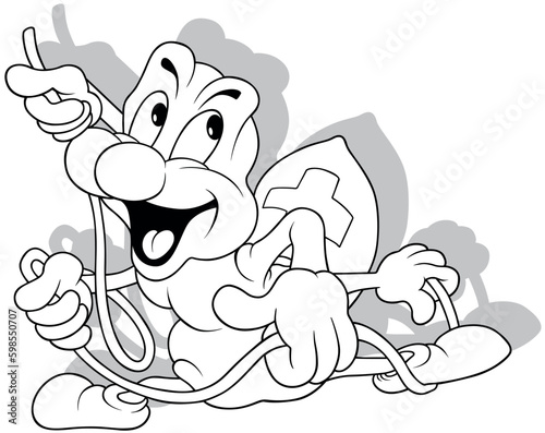 Drawing of a Spider with a ...