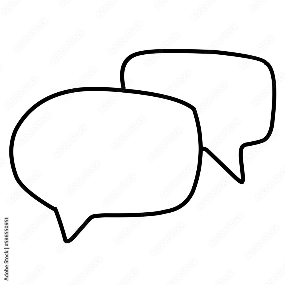 Chat Message Line Icon Chat Message Line Icon