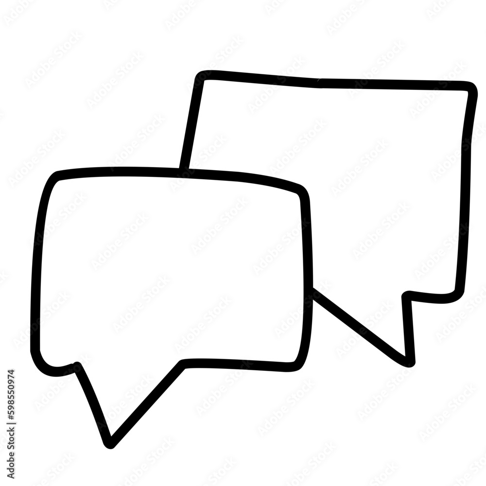 Chat Message Line Icon Chat Message Line Icon