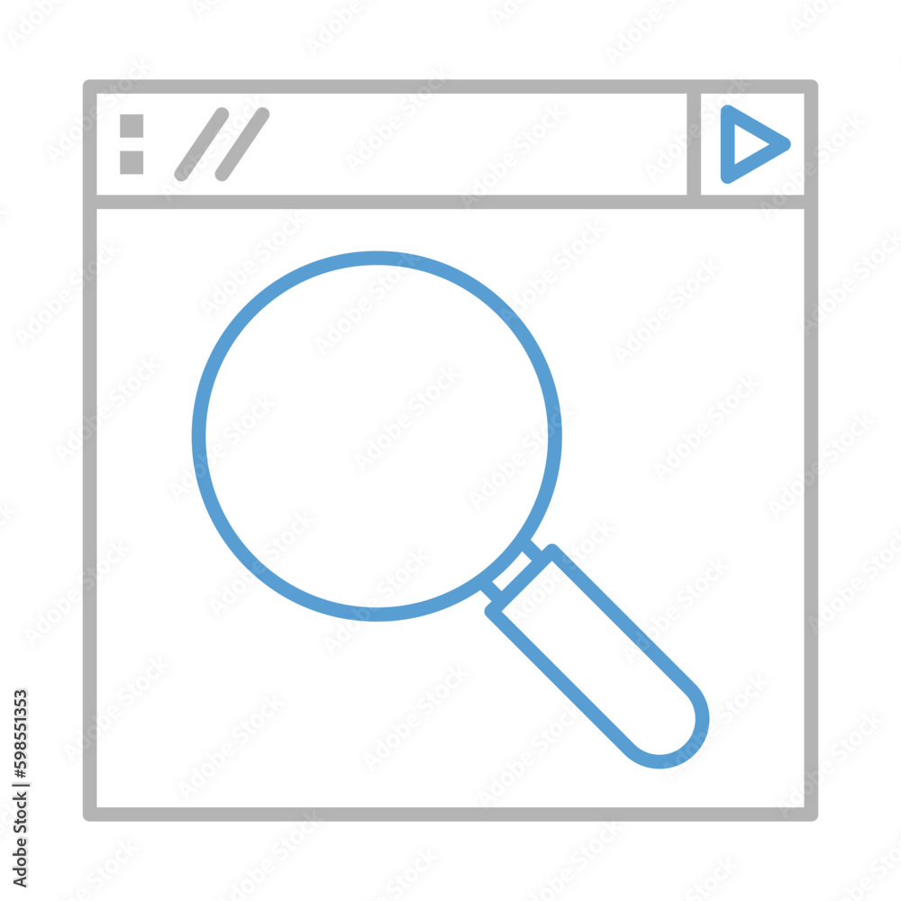 Web searching vector icon Web searching vector icon