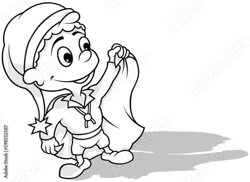 Drawing of a Cute Leprechau...
