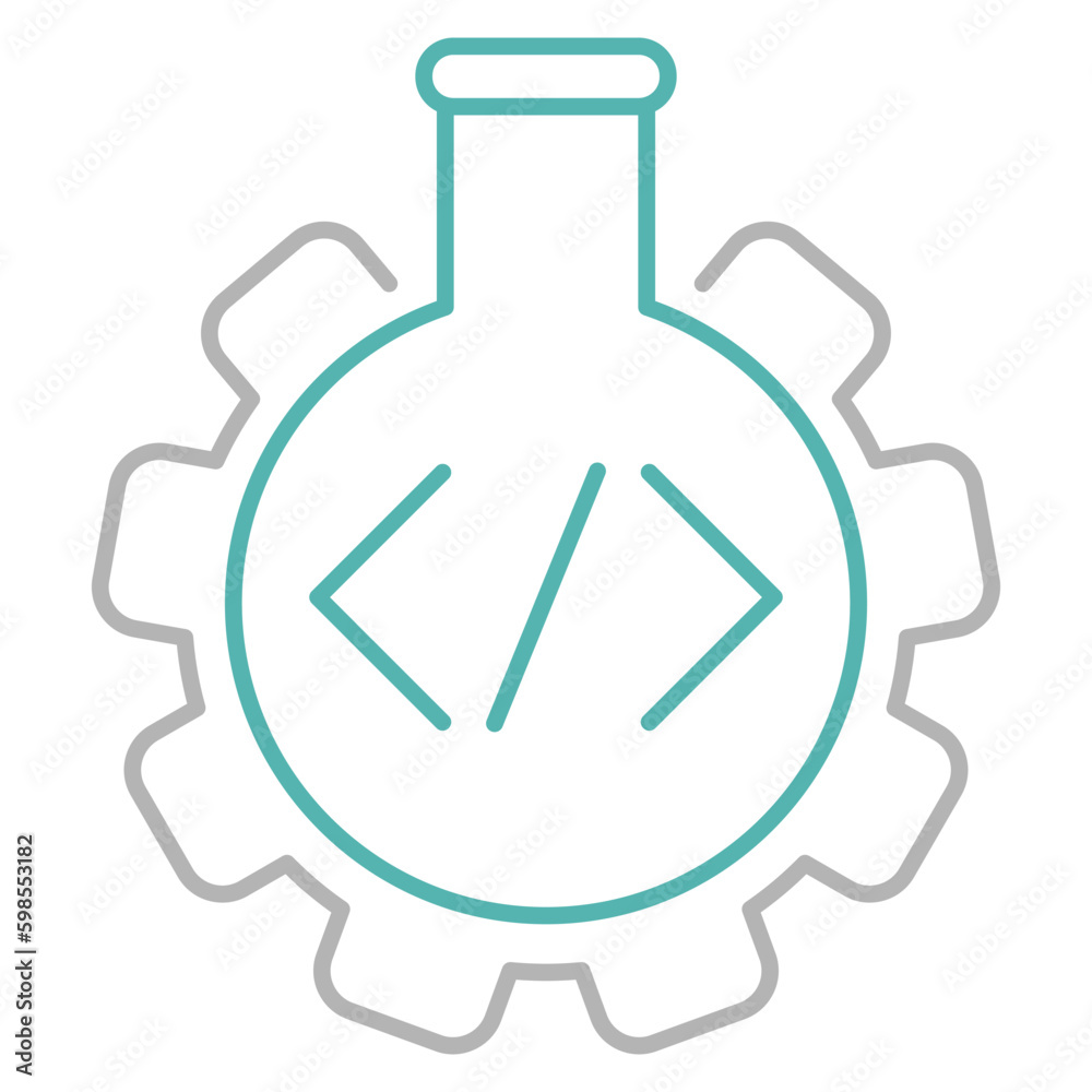 Obraz premium Testing programming vector icon