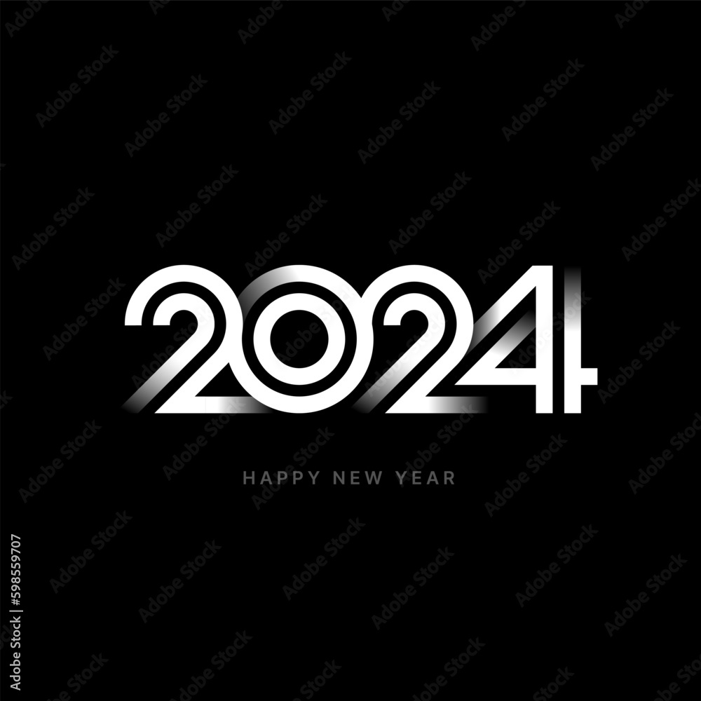 Vector illustration with 2024 sign for flyer template, greeting card, poster, banner or social media. 2024 number design for Happy New Year and Merry Christmas. Generative AI Vector illustration with 2024 sign for flyer template, greeting card, poster, banner or social media. 2024 number design for Happy New Year and Merry Christmas. Generative AI