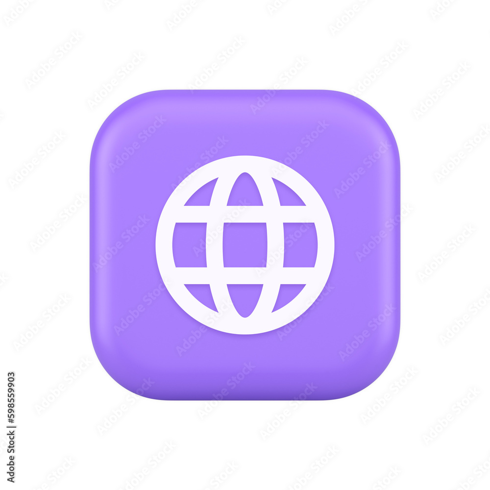 Global internet connection GPS planet button network web business communication 3d icon Global internet connection GPS planet button network web business communication 3d icon