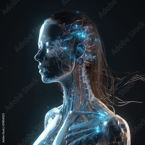Transparent human body show...