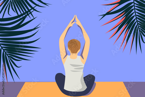 yoga on the beach