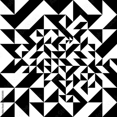 Vector geometric pattern with triangles. Modern stylish abstract background