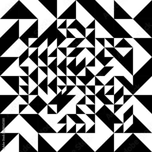 Vector geometric pattern with triangles. Modern stylish abstract background