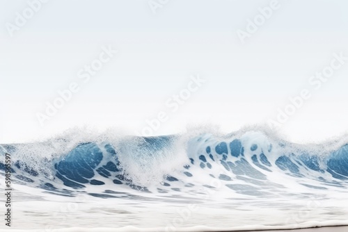 surfer riding a wave on a surfboard. Generative AI Generative AI