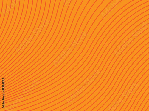 Orange color stripes 3d flow textured background for technology banner  cover page  wallpaper. vector illustration