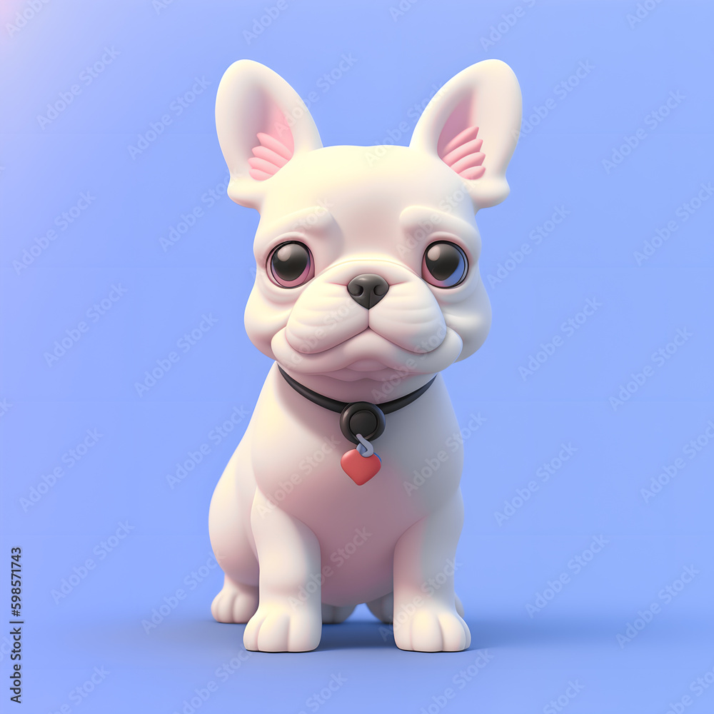 illustration of funny cute dog Generative AI illustration of funny cute dog Generative AI