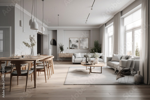 Modern stylish living room interior