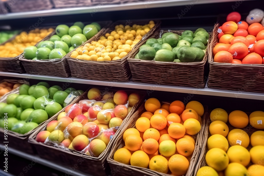 fruit supermarkets. generative AI