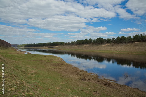 The Volga River near the town of Staritsa.