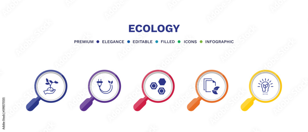 set of ecology filled icons. ecology filled icons with infographic template. flat icons such as plant on a hand, eco plug, eco power cells, eco paper, green energy vector. set of ecology filled icons. ecology filled icons with infographic template. flat icons such as plant on a hand, eco plug, eco power cells, eco paper, green energy vector.