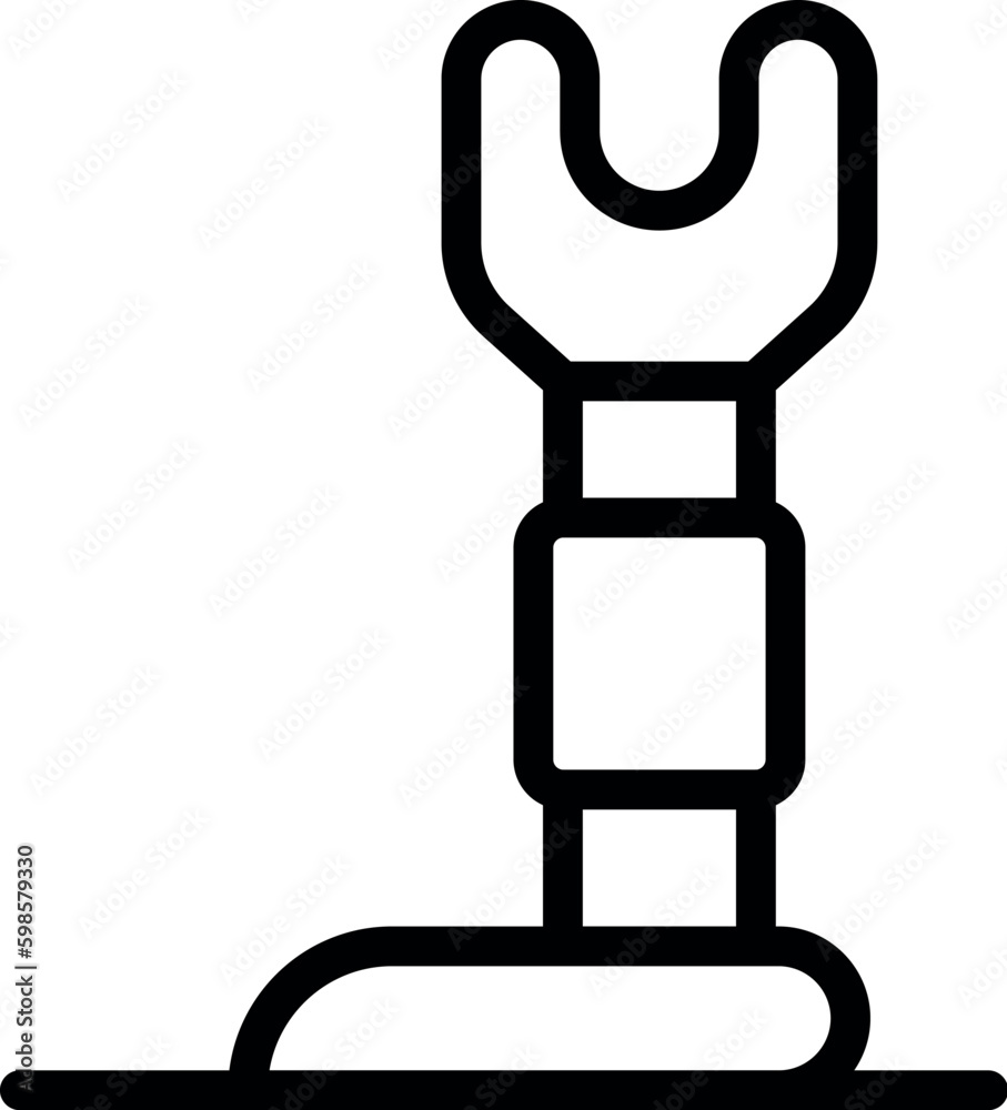 Pry crowbar icon outline vector. Bar tool. Work metal Pry crowbar icon outline vector. Bar tool. Work metal