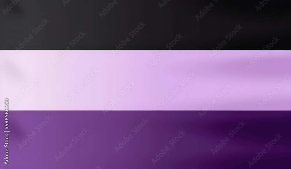 Asexual tricolor symbol. Generative AI