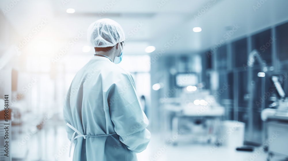 Doctor in modern clinic, generative ai Doctor in modern clinic, generative ai