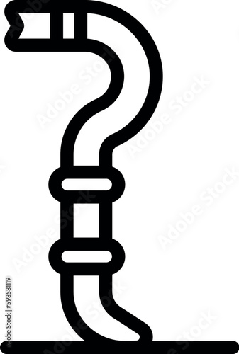 Breaking toolbar icon outline vector. Metal work. Tool bar