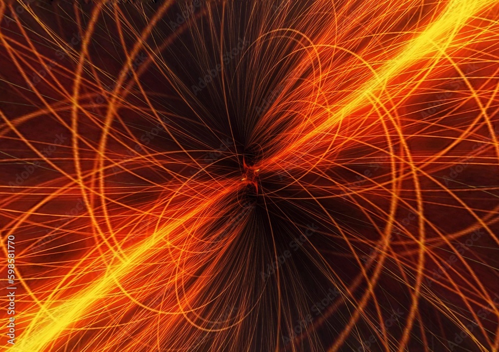 Naklejka premium 爆発して火花が飛び散った抽象的な背景