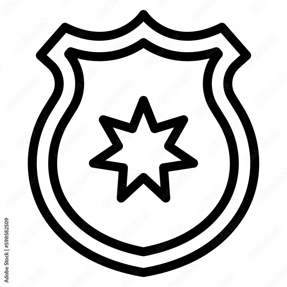 police badge line police badge line