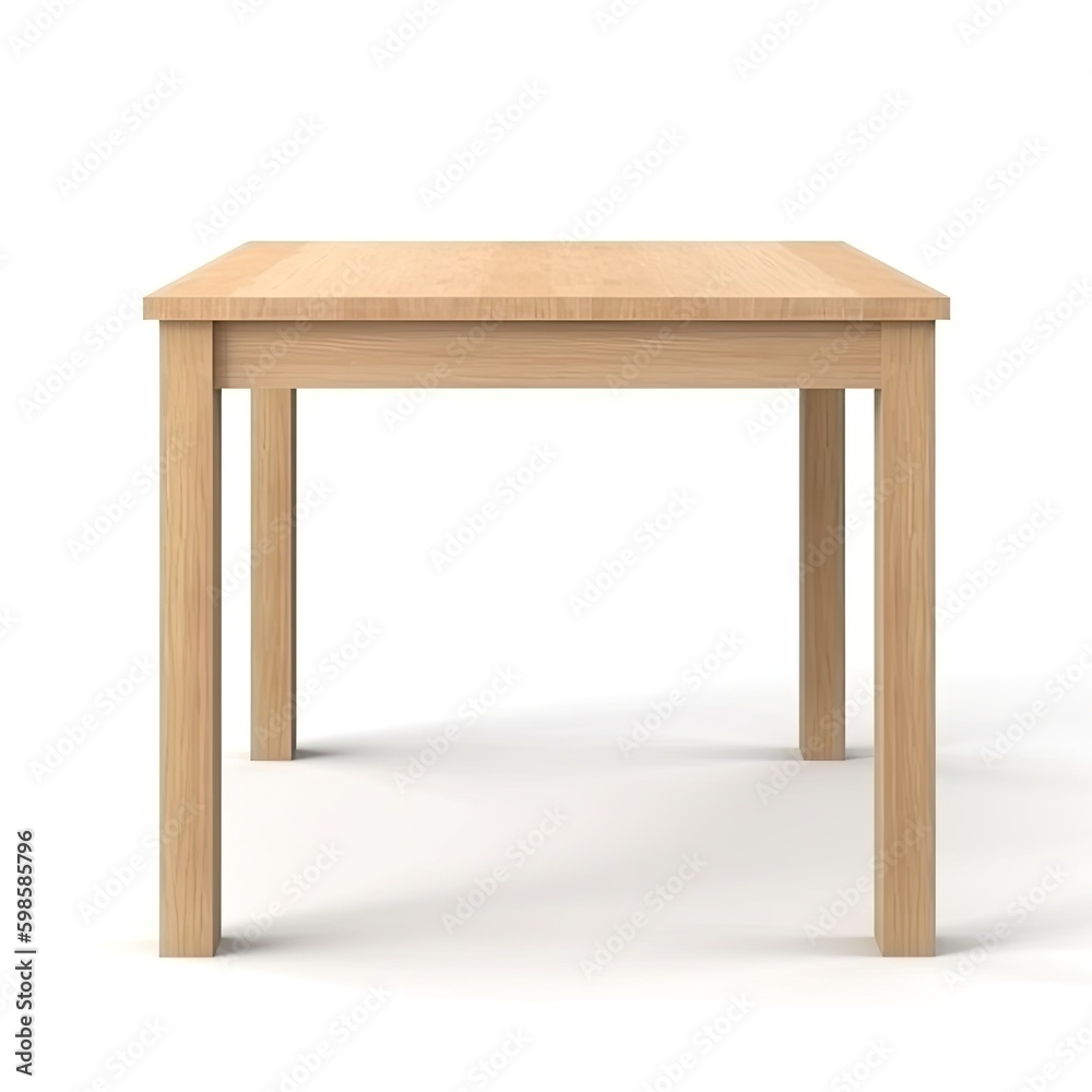 table isolated on white background, generative ai table isolated on white background, generative ai