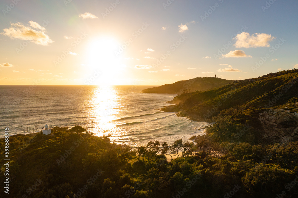 Sunrise over Honeymoon Bay on Moreton Island