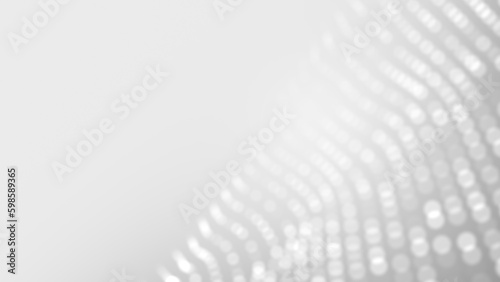 Dot white gray wave light technology texture background. Abstract big data digital concept. 3d rendering.