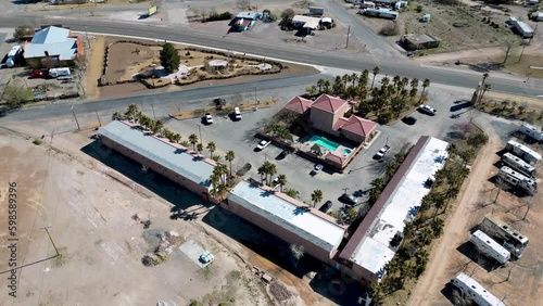 Beatty, Death Valley, California, USA 2023 - Flying around the small town  photo