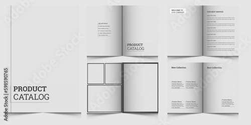 Modern product catalog design, Company product catalogue design, modern concept, minimalist layout use for business profile template