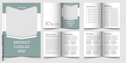 Modern product catalog design, Company product catalogue design, modern concept, minimalist layout use for business profile template