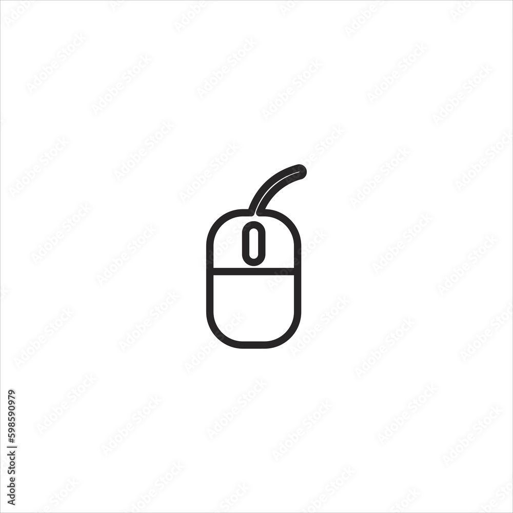 mouse icon. single icon isolated white background.EPS 10 For Website Mobile UI/UX mouse icon. single icon isolated white background.EPS 10 For Website Mobile UI/UX