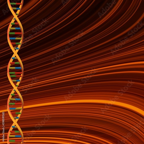 DNA background. Wallpaper with DNA structure.