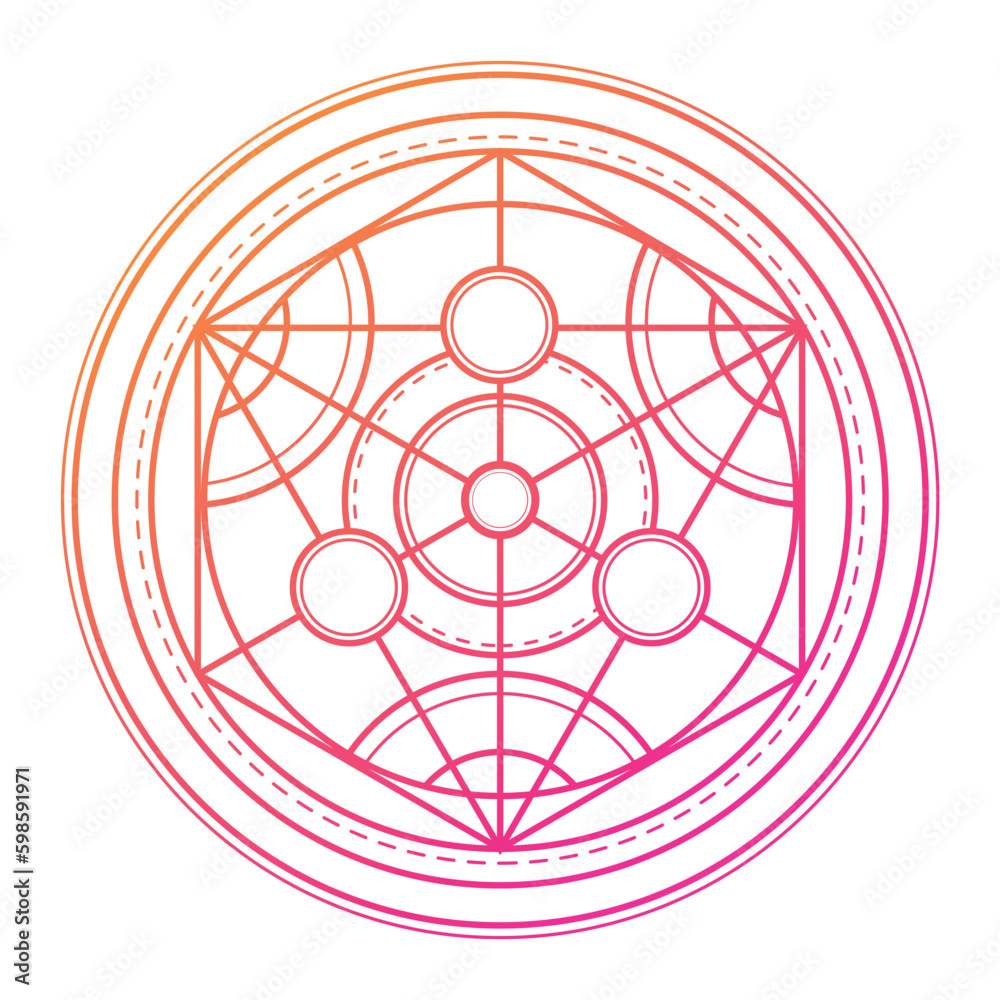 Alchemy is a magic circle. The magic circle, a symbol of mystical ...