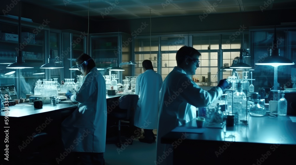 Obraz premium Scientists in laboratory