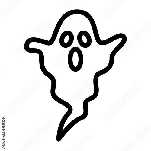 ghost line icon
