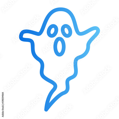 ghost gradient icon