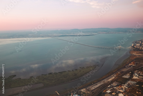 Vasco da Gama bridge from sky  © DayDream